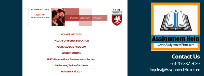 Question HI5014 - International Business: Research Paper 1 1 HI5014 International Business: Research Paper 1