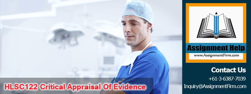 HLSC122 Critical Appraisal of Evidence (1)