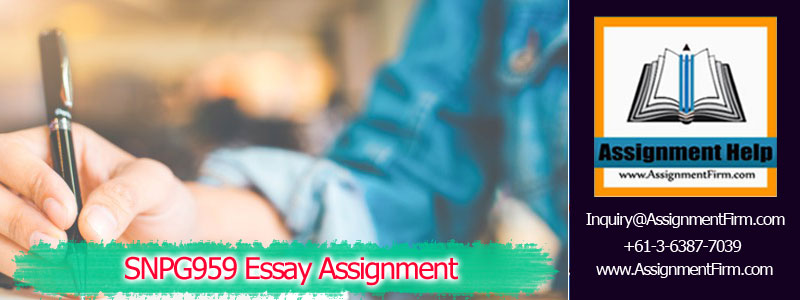SNPG959 Essay Assignment 1 SNPG959 Essay Assignment