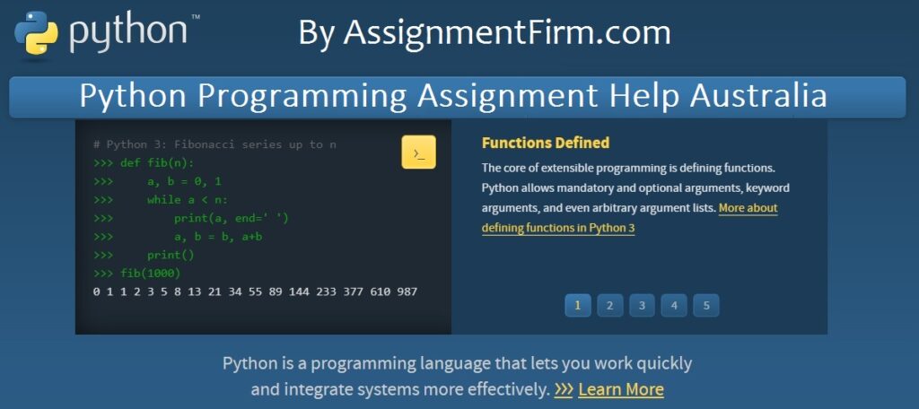 Python Programming Assignment Help